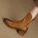 Virezza | Block Heel Boots Sleek Everyday Structure