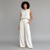 Luminara Ease | Sleeveless Wide Leg Two Piece Set