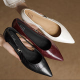 Élodie Marais | Hollow Out Leather Flats