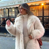 Ivory Luxe | Ultra Soft Faux Fur Coat with Timeless Fit