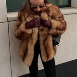 Luxe Essence | Plush Faux Fur Coat with Longline Silhouette