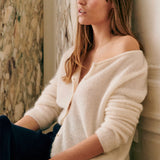 Avenelle | Minimal Knit Long Sleeve Cardigan