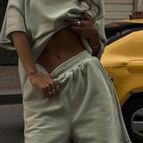 Soft Form | Oversized Lounge Tee and High Waist Shorts Set