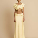 Solaria Évette | Cut Out Wedding Guest Maxi Dress