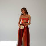 Matilda | Off-Shoulder A-Line Maxi Dress