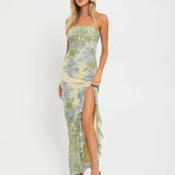 Seraphino | Floral Strapless Maxi Dress