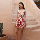 Jaimy | Cutout Patchwork Summer Dress