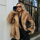 Luxe Essence | Plush Faux Fur Coat with Longline Silhouette