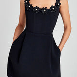 Paloma | Floral Embellished Mini Dress