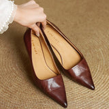 Cavelle | Leather Kitten Heel Pumps Refined Timeless Elegance