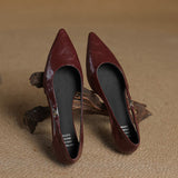 Élodie Marais | Hollow Out Leather Flats
