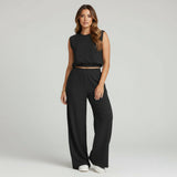 Luminara Ease | Sleeveless Wide Leg Two Piece Set