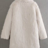 Ivory Luxe | Ultra Soft Faux Fur Coat with Timeless Fit