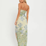 Seraphino | Floral Strapless Maxi Dress