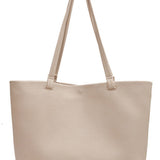 Pure Carry | Minimal Soft Leather Tote with Large Capacity