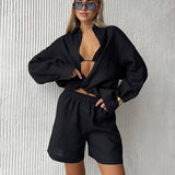 Lidian | Linen Shirt and Shorts Set