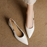 Élodie Marais | Hollow Out Leather Flats