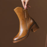 Virezza | Block Heel Boots Sleek Everyday Structure