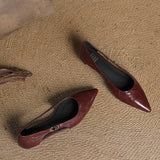Élodie Marais | Hollow Out Leather Flats