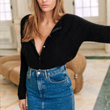 Avenelle | Minimal Knit Long Sleeve Cardigan