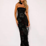 Seraphino | Floral Strapless Maxi Dress