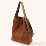 Amalfi | Suede Bucket Tote Spacious Timeless Essential