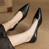 Élodie Marais | Hollow Out Leather Flats