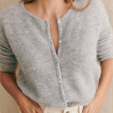 Avenelle | Minimal Knit Long Sleeve Cardigan