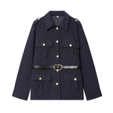 Vaelise | Two Piece Suit Set Utility Jacket Flared Pants