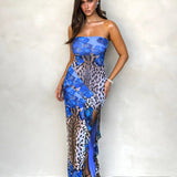 Seraphino | Floral Strapless Maxi Dress