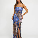 Seraphino | Floral Strapless Maxi Dress