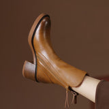 Virezza | Block Heel Boots Sleek Everyday Structure