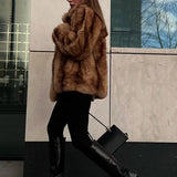 Luxe Essence | Plush Faux Fur Coat with Longline Silhouette