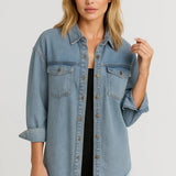 Clémence Riviera | Denim Pocket Blouse