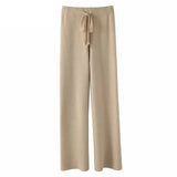 Elyndra | Soft Knit Wide Leg Drawstring Pants