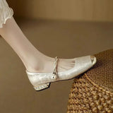Chelischa | Pearl Strap Mary Jane Heels