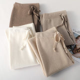 Elyndra | Soft Knit Wide Leg Drawstring Pants