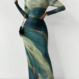 Lumière | Gradient Flow Maxi Dress
