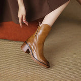 Virezza | Block Heel Boots Sleek Everyday Structure