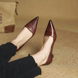 Cavelle | Leather Kitten Heel Pumps Refined Timeless Elegance