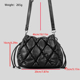Cloud Muse | Quilted Drawstring Crossbody Bag