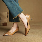 Cavelle | Leather Kitten Heel Pumps Refined Timeless Elegance