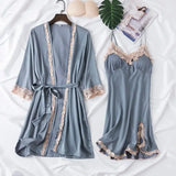 Nala | Satin Lace 4-Piece Lounge Set