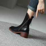 Virezza | Block Heel Boots Sleek Everyday Structure