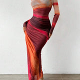 Lumière | Gradient Flow Maxi Dress