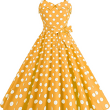 Rosie Monroe | Polkadot Pin Up Midi Dress
