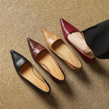 Cavelle | Leather Kitten Heel Pumps Refined Timeless Elegance