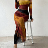 Lumière | Gradient Flow Maxi Dress