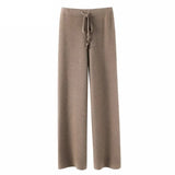 Elyndra | Soft Knit Wide Leg Drawstring Pants