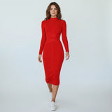 Eline | Elegant Collar Midi Dress